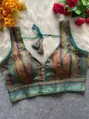 Tew Heavy Jecquard Blouse Wholesale Clothing Suppliers In India